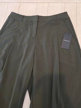 NWT Fabletics Everyday Wide Leg Trousers | Olive Green | Size L